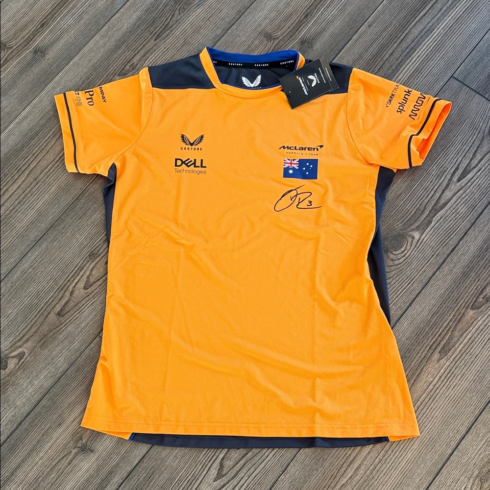 F 1 McLaren (#3 Ricciardo) Orange and Black Team Jersey